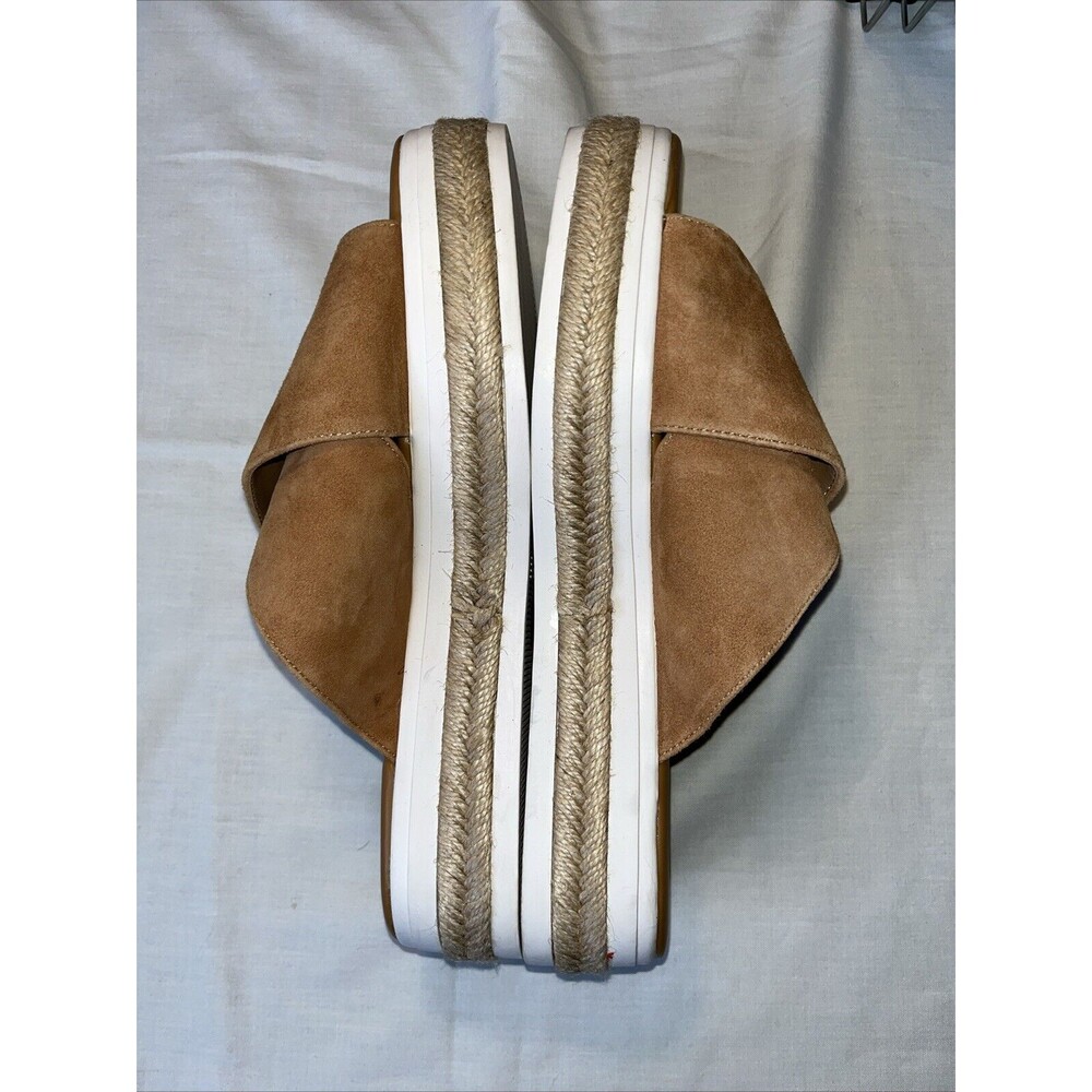 NWOT Calvin Klein Jupare Women Slip-on Sandals Size 9 , Tan Suede READ - Picture 3 of 11